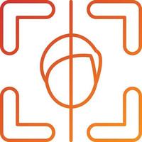 Face Scan Icon Style vector