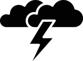 estilo de icono de tormenta vector