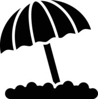 Beach Umbrella Icon Style vector