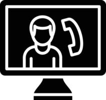 Video Call Icon Style vector