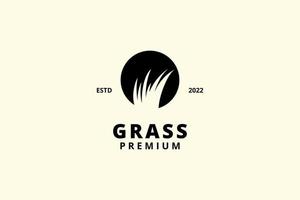 Grass logo design vector