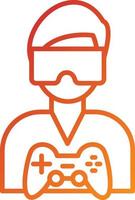 Virtual Reality Icon Style vector