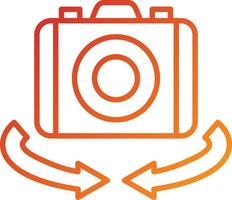 Vr Camera Icon Style vector