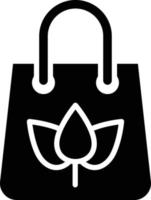 Eco Bag Icon Style vector