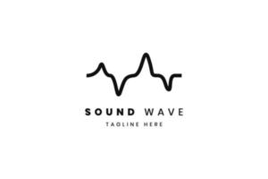 Sound wave logo design vector