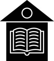 Home Schooling Icon Style vector