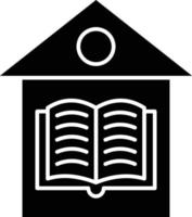 Home Schooling Icon Style vector