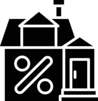 House Discount Icon Style vector