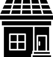 Solar House Icon Style vector