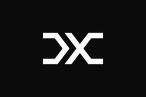 DX monogram logotype design vector