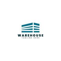 Warehouse icon logo design vector template
