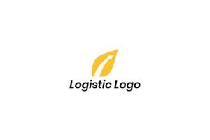 vector de diseño de logotipo logístico