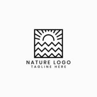 vector de diseño de logotipo de planta tropical