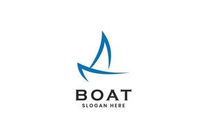 Boat icon logo design vector