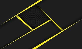 Yellow geometric abstract template contrasting on black background. You can use for corporate design, brochure covers, books, web banners, advertisements, posters, flyers, flyers. Vector illustration