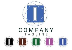 I letter new logo and icon design vector