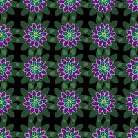 Flowers colored Pattern vector