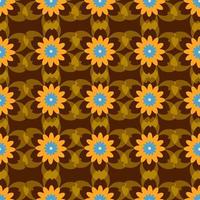 Colored Flowers Pattern vector