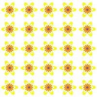 Colored Flowers Pattern vector