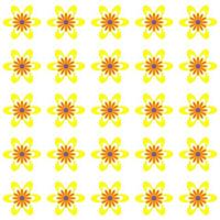 Colored Flowers Pattern vector