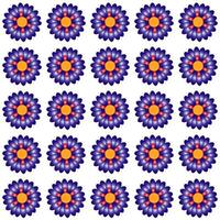 Colored Flowers Pattern vector