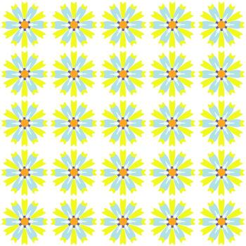 patrón de flores de colores vector