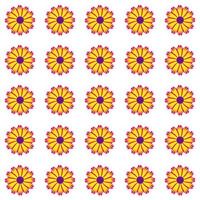 Colored Flowers Pattern vector