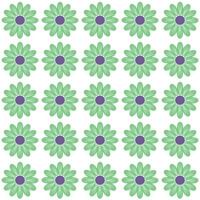 Colored Flowers Pattern vector