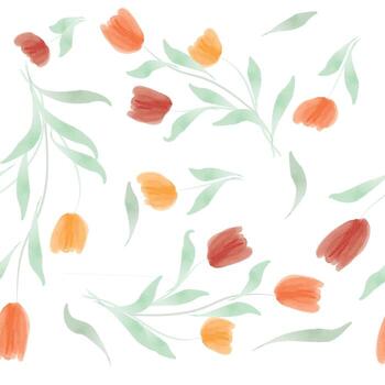 colored flower pattern vector