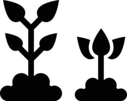 estilo de icono de plantación vector