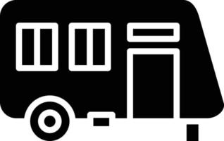 Caravan Icon Style vector