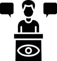 Eye Witness Icon Style vector