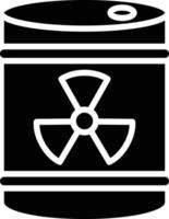 Radioactive Barrel Icon Style vector