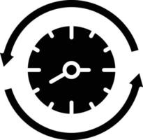 estilo de icono de gestión del tiempo vector