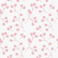 Seamless texture with floral background, pattern from flowers, botanical composition, wallpaper vector