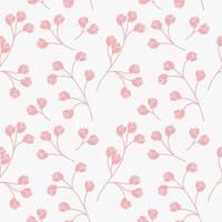 Seamless texture with floral background, pattern from flowers, botanical composition, wallpaper vector