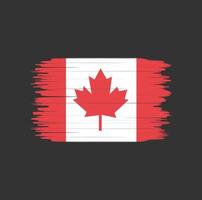 Canada flag brush stroke. National flag vector