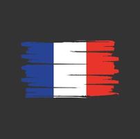 France flag brush strokes vector