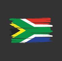 South Africa flag brush strokes vector