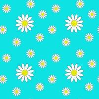 seamless pattern with daisies vector