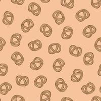 seamless pattern with pretzel vector