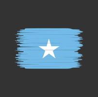 Somalia flag brush stroke. National flag vector