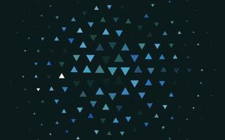 Light BLUE vector template with crystals, triangles.