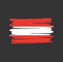 Austria flag brush strokes vector