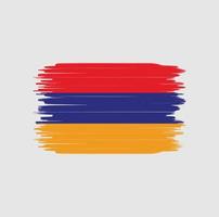 Armenia flag brush stroke. National flag vector