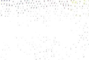 Light multicolor, rainbow vector template with man, woman symbols.