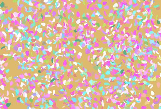 Light multicolor, rainbow vector pattern with chaotic shapes.