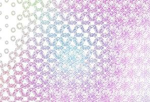 Light multicolor, rainbow vector backdrop with dots.