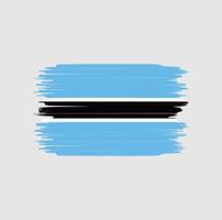 Botswana flag brush stroke. National flag vector