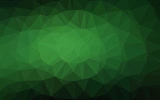 Dark Green vector abstract mosaic pattern.